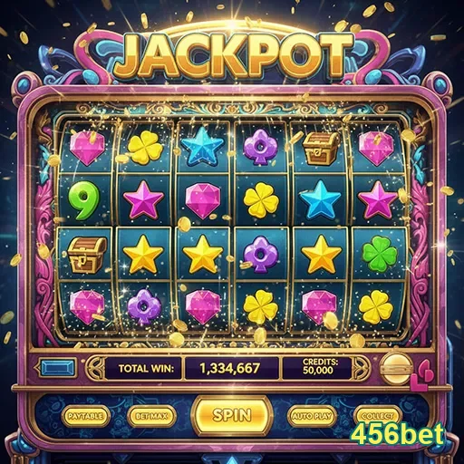 Tela de slot games acessíveis via mobile na 456bet